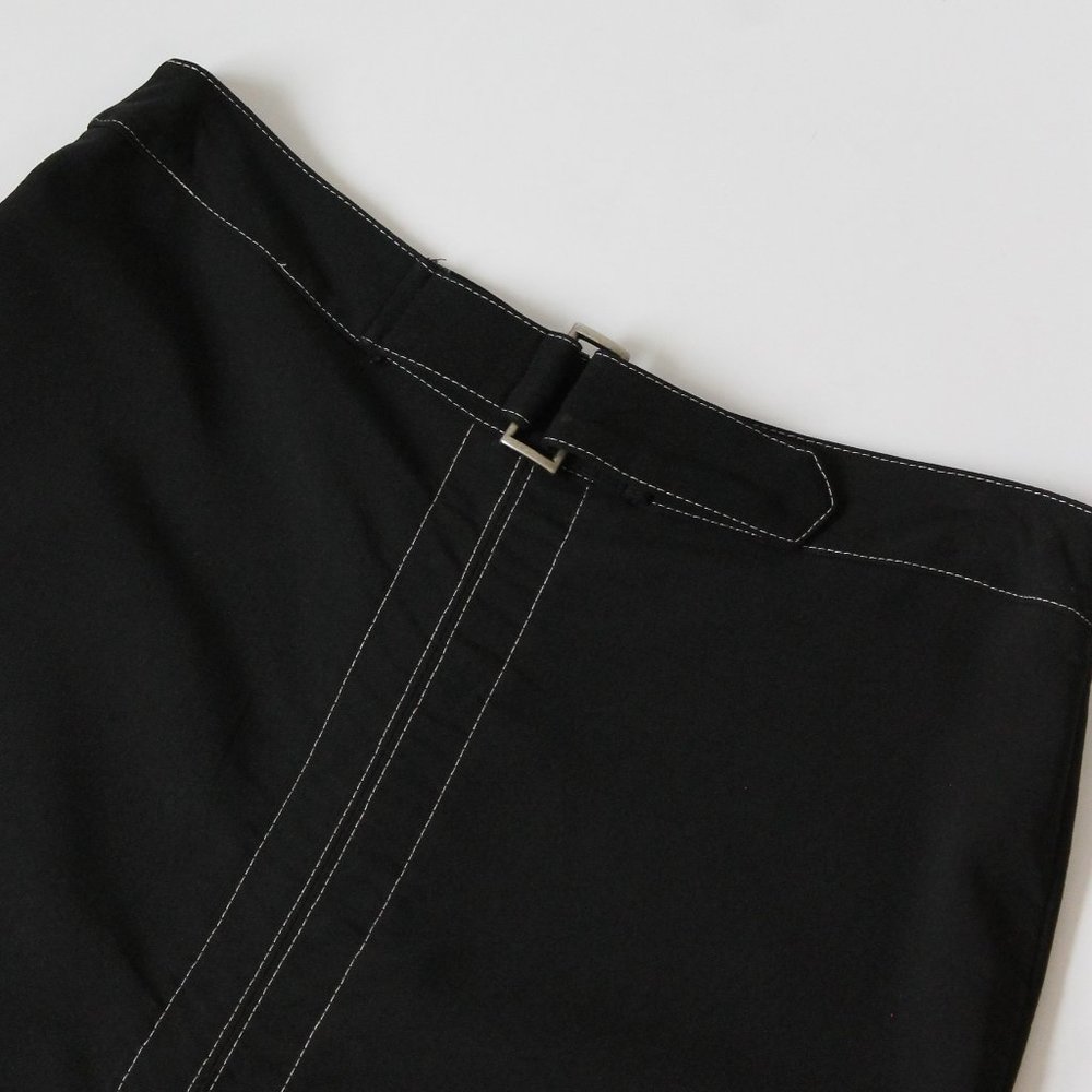 90s Vintage Black Maxi Skirt Size 8/30" - Picture 1 of 5